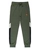 ALAN JONES Cotton Blend Knit Colour Blocked Pajama - Green
