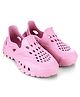 HOPPA SWEDEN Solid Perforated Slip On Clogs - Baby Pink