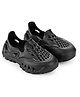 HOPPA SWEDEN Solid Perforated Slip On Clogs - Black