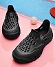 HOPPA SWEDEN Solid Perforated Slip On Clogs - Black