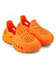 HOPPA SWEDEN Solid Perforated Slip On Clogs - Orange