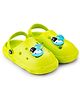 HOPPA SWEDEN Perforated Clogs With Astronaut Charms - Neon Green