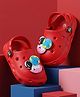 HOPPA SWEDEN Perforated Clogs With Astronaut Charms - Red