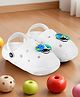 HOPPA SWEDEN Solid Perforated Slip On Clogs - White