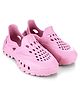 HOPPA SWEDEN Solid Perforated Slip On Clogs - Baby Pink