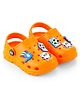 HOPPA SWEDEN Perforated Clogs With Panda & Ball Charms - Orange
