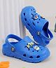 HOPPA SWEDEN Perforated Clogs With Shark & Panda Charms - Royal Blue