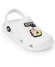 HOPPA SWEDEN Perforated Clogs With Cow Charms - White