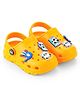HOPPA SWEDEN Perforated Clogs With Football & Panda Charms - Yellow