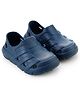 HOPPA SWEDEN Solid Slip On Perforated Clogs - Navy Blue