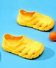 HOPPA SWEDEN Solid Slip Ons Perforated Clogs - Yellow