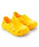 HOPPA SWEDEN Solid Slip Ons Perforated Clogs - Yellow