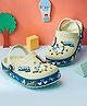 HOPPA SWEDEN Rainbow Designed Perforated Clogs With Unicorn Charms - Mint