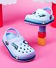 HOPPA SWEDEN Castle Designed Perforated Clogs With Charms - Sky Blue