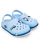 HOPPA SWEDEN Castle Designed Perforated Clogs With Charms - Sky Blue