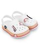 HOPPA SWEDEN Castle Designed Perforated Clogs With Charms - White