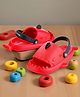 HOPPA SWEDEN Fish Designed Slingback Clogs - Red & Black