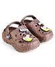 HOPPA SWEDEN Perforated Clogs With Mice Charms - Brown