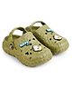 HOPPA SWEDEN Perforated Clogs With Baby Cow Charms - Mehandi Green