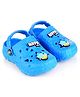 HOPPA SWEDEN Perforated Clogs With Cartoon Charms - Royal Blue
