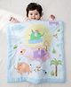 Babyhug Cotton Quilt Elephant Print - Multicolor | Soft and Comfortable| Breathable Fabric| New Born Gifting Option| Light Weight and Foldable| Travel Friendly| Machine Washable