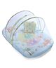 Babyhug Cotton Mosquito Net With Mattress Elephant Print - Multicolor| Soft and Comfortable| Easy Access| Foldable & Travel Friendly| New Born Gifting Option| Use on Floor Cribs Cots or Cradle