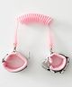 Kids' Safety Wristband  Anti-Lost Hand Link with Soft Cushion Strap - Pink| Toddler Wrist Leash for Outdoor Safety| PU Coated Steel Wire| 360° Rotation| Quick Release Buckle