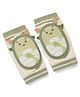 Baby Knee PadsAnti Slip with Dino Design - Light Green