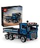 LEGO Technic Tipping Dump Truck Toy, Blue Construction Vehicle Set 462 pieces-42203