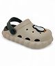 Lil Lollipop Penguin Applique Detailed With Back Strap Anti Slip Perforated Clogs - Beige