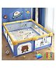 MONSTECH ExtraLarge Baby Playpen 200x180cm Playpen for Baby up to 5 Years with 2 Anti-Fall Rings, pit balls, Safety Lock, Breathable Mesh, Kids Activity Center Play Pen