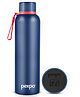 Pexpo Bravo Pro 980ml Hot & Cold ISI Certified Flask- Denim Blue- Stainless Steel Water Bottle | Office| Gym| Travelling| Home| School| Adults & Kids|