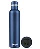 Pexpo Stainless Steel Hot and Cold Vacuum Insulated ISI Certified Flask,750ml, Denim Blue, Set of 1, | Double Wall Flask | BPA Free | Office | School | Home | Hiking | Gym