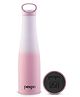 GO24 Morocco Pro 700 ISI Certified | Hot & Cold Insulated Water Bottle with Loop Handle| Stainless Steel Flask - 600ml | Purple-Pink Ombre Shade | Thermoflask | Office Bottle