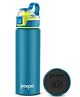 PEXPO Arctic 900 ISI Certified Stainless Steel Sports/Fridge Water Bottle with Flip Top Cap, 800ml, Turquoise Blue | BPA Free | Water Bottle for Office, Gym, School, Yoga, Trekking, Age 3 + years