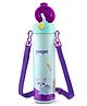 Pexpo Pixy 470 ml Cute Design |Hot & Cold Thermoflask - 470ml, Raccoon Print|Stainless Steel Water Bottle for Kids & Adults|Vacuum Insulated|Portable Handle|Double Wall