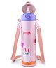 Pexpo Pixy Cute Design |Hot & Cold Thermoflask - 470 ml, Rabbit Print|Stainless Steel Water Bottle for Kids & Adults|Vacuum Insulated|Portable Handle|Double Wall