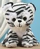 Furry Pals Tiger Plush Soft Toy White - Height 25 cm