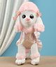 Furry Pals Poodle Dog Soft Toy Pink - Height 25 cm