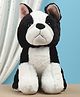 Furry Pals Dog Hands Front Soft Toy Black & White - Height 30 cm