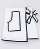 Taffykids Knit Contrast Piping Detailed Wrap Skirt - White & Black