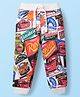 Babyhug Disney Cotton Looper Full Length Lounge Pant with Car Graphics - Red