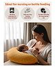 NEW COMERS Newborn Nursing Feeding Pillow, Breastfeeding Pillows with Removable Cover - Light Orange