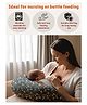NEW COMERS Newborn Nursing Feeding Pillow, Breastfeeding Pillows with Removable Cover - Grey