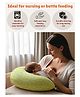 NEW COMERS Newborn Nursing Feeding Pillow, Breastfeeding Pillows with Removable Cover - Liril Green