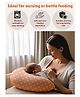 NEW COMERS Newborn Nursing Feeding Pillow, Breastfeeding Pillows with Removable Cover - Peach