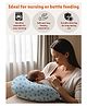 NEW COMERS Newborn Nursing Feeding Pillow, Breastfeeding Pillows with Removable Cover - Sky Blue