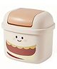 FunBlast Portable Mini Desktop Bin with Swing Top Lid - Beige