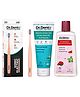 Dr.Dento Neo Electric Toothbrush Coral Red + Fluoride-Free Matcha Green Tea Toothpaste 125g & Alcohol-Free Watermelon Mint Mouthwash 300ml