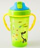 Straw Sipper with Detachable Twin Handle 300 ml - Green| Hygienic Swipey Straw Cap| Leak Proof| BPA Free| for Infants & Toddlers| Water Bottle| Soft Silicone Straw| Training Cup for Boys & Girls